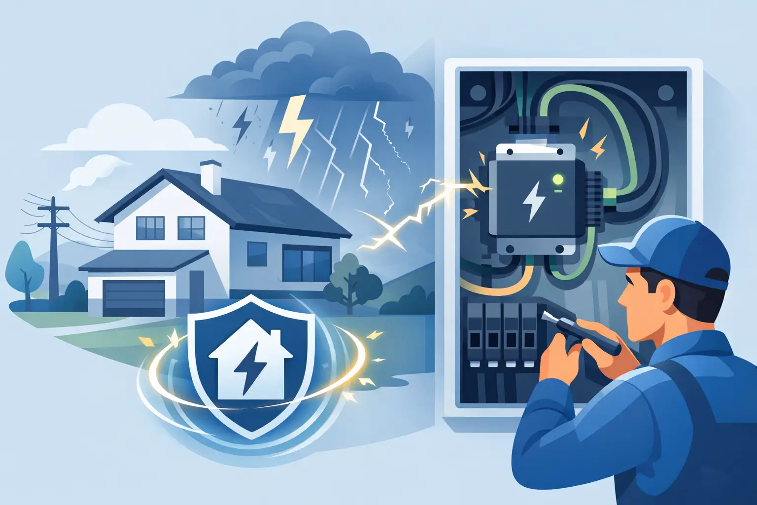 Whole Home Surge Protector Installation
